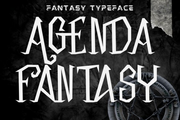 Agenda Fantasy: A Spooky Serif Font for Editorial Design and Digital Publishing