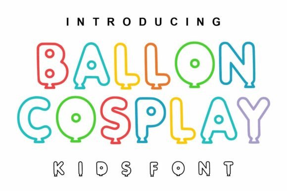 Ballon Cosplay: A Bold, Friendly Display Font for Vibrant Campaign Visuals