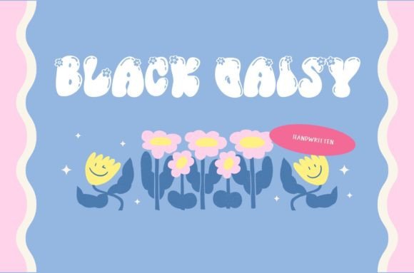 Black Daisy: A Stylish Display Font for Creative Branding Projects