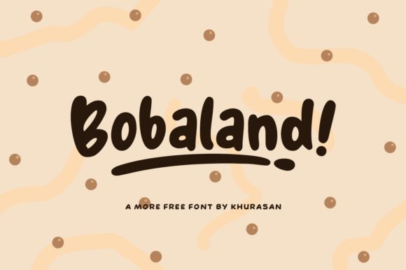 Bobaland: A Stylish Display Font That Elevates Brand Identity Projects