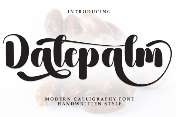 Datepalm: A Sweet Handwritten Font for Editorial Warmth