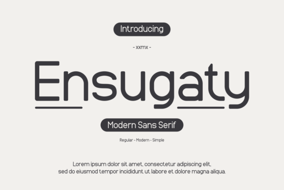 Ensugaty Font: A Bold Sans Serif Typeface for Crafters and Makers