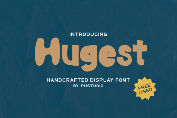 Hugest: A Bold Display Font for Editorial Design and Digital Publishing