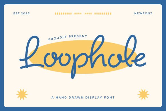 Loophole: A Hand-Drawn Display Font That Brings Personality to Editorial Design