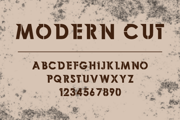 Modern Cut: A Fresh Display Font for Digital Design Projects