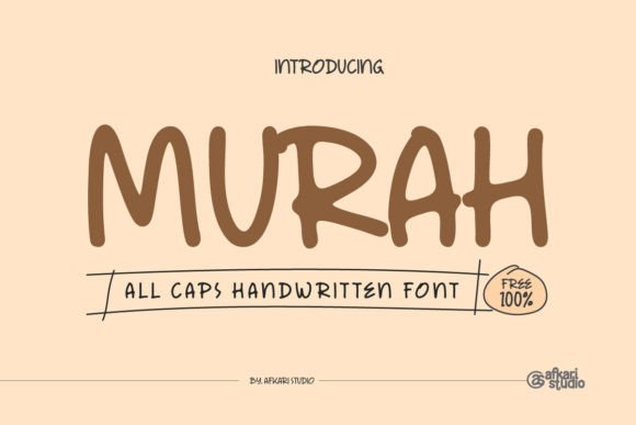 Murah: A Quirky Handwritten Font for Playful Campaign Graphics