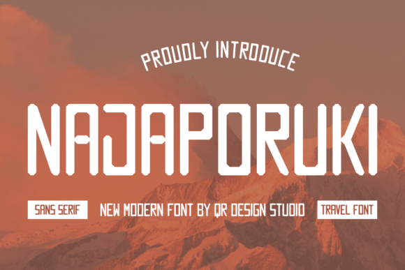 Najaporuki: A Bold Sans Serif Font for Dynamic Editorial Design
