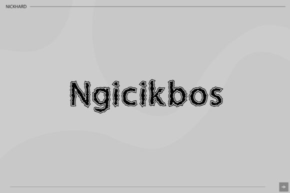 Ngicikbos: A Quirky Handwritten Font for Playful Branding Projects