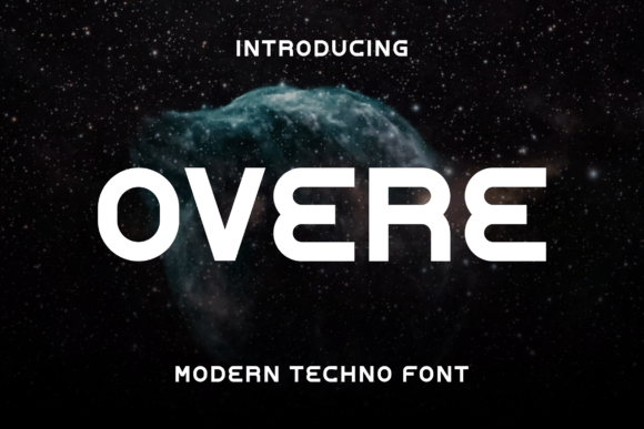 Overe Font: A Bold Serif Typeface for Crafters and Makers