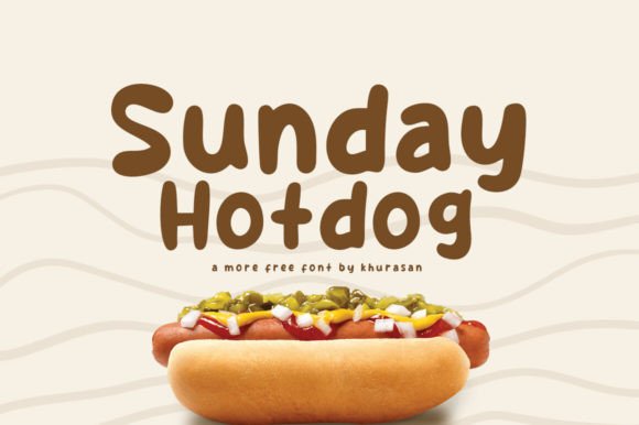 Sunday Hotdog Font: A Cute Handwritten Typeface for Branding