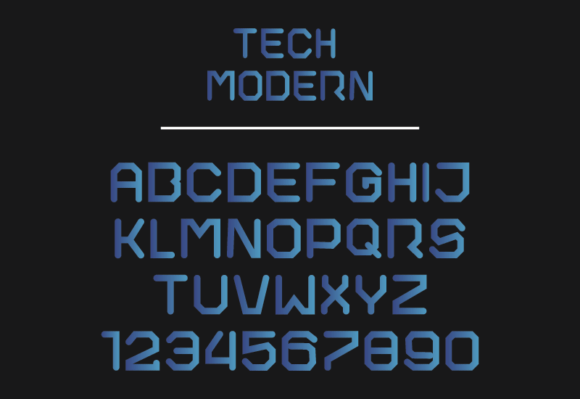 Tech Modern: A Fresh Display Font for Bold Branding Projects