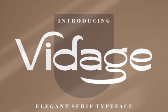 Vidage: Elevating Editorial Design with an Elegant Serif Typeface